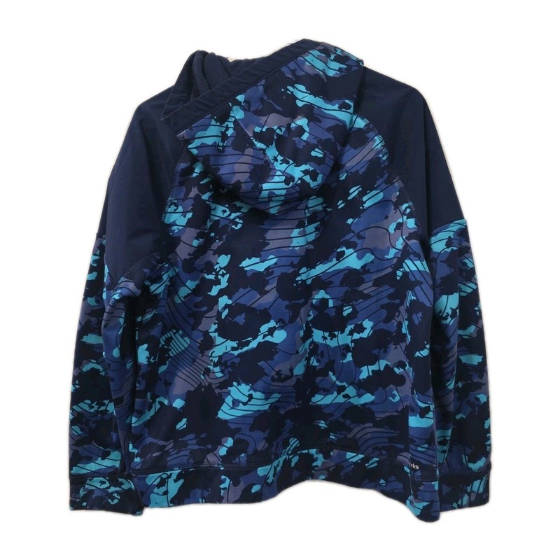 Athletic Works Light 1/2 Zip Hooded Pullover Shirt Sz XL (14-16) Husky Blue Camo gallery