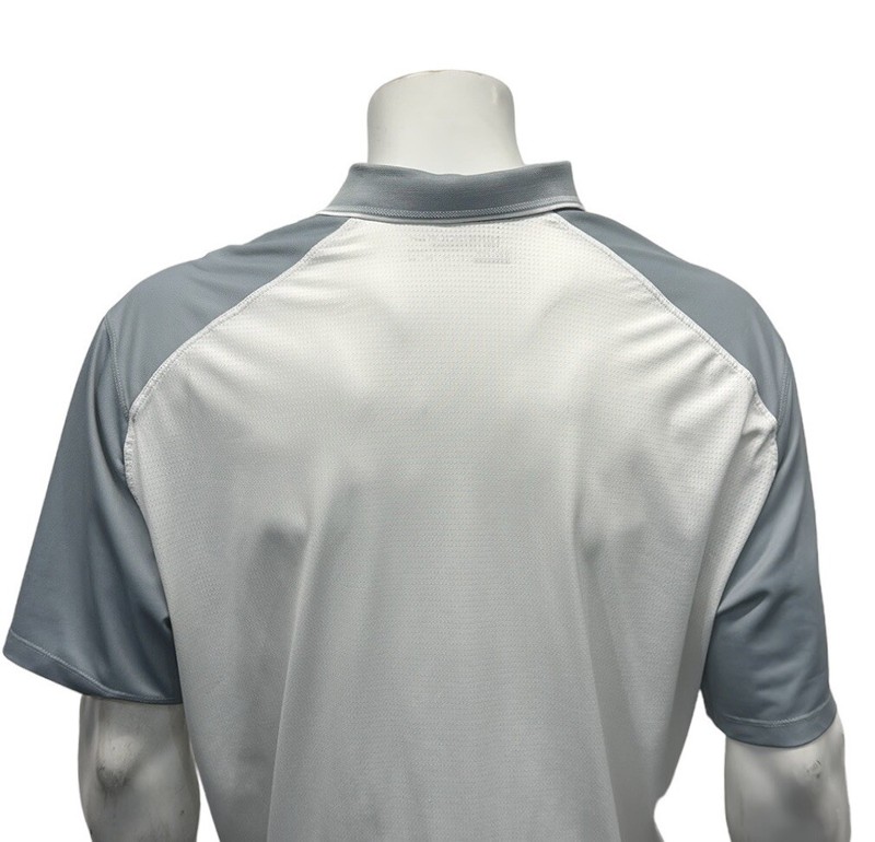 Nike Golf Tour Performance Dri Fit Gray White Green Stripe Men's Polo Shirt XXL gallery