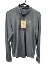 Nike Men’s Dri-Fit Pacer 1/2 Zip Running Top Reflective Silver NWT Men’s Medium!