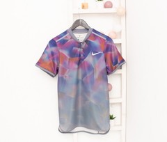 Nike Polo Shirt Court Advantage Slim Fit Tennis Kyrgios 2017 US Open Men’s XS