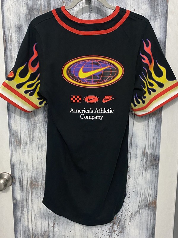 Nike Men’s Size Small Americana Flames Championship Baseball Jersey DV9642-010 gallery