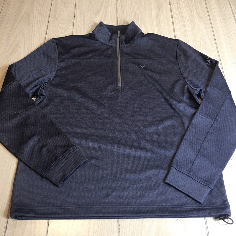 Callaway Pullover Men Blue 1/4 Zip Golf Hiking Swing Tech Weather Series M gallery