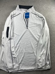 Columbia Golf Omni-Wick Shotgun 1/4 Zip Pullover Performance White Mens 3XL NWT