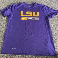 Nike LSU Tigers Gymnastics Large Purple Dri-FIT Athletic Livvy Dunne