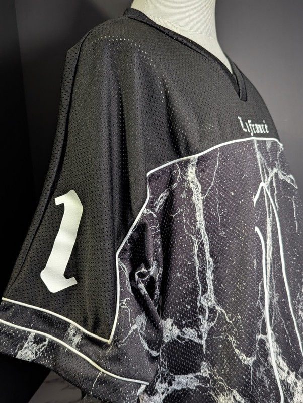 Men PUMA x LaFrancé Written in Chrome Football Jersey Black 2XL 632022-01 gallery