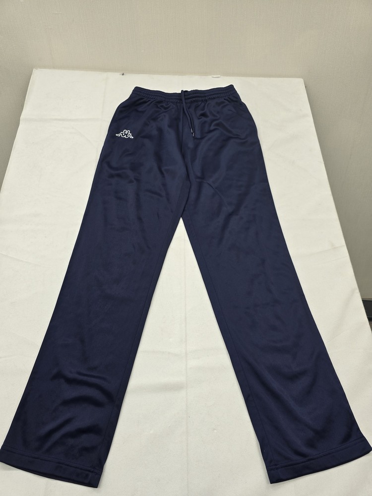 Kappa Mens Joggers Navy Medium Drawstring Polyester Straight Leg