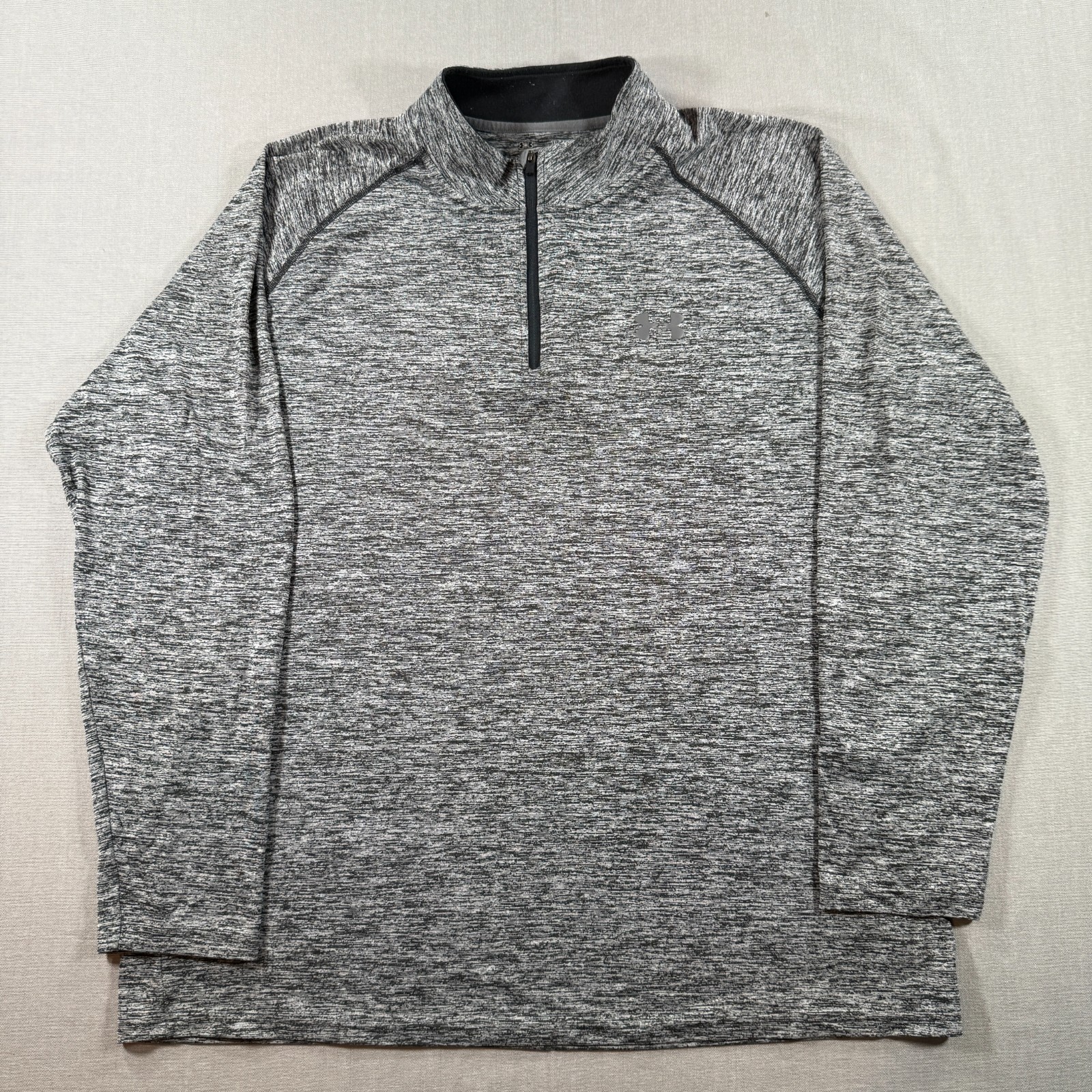 Under Armour UA Tech Quarter Zip Pullover Mens XL Gray Golf Lightweight HeatGear gallery