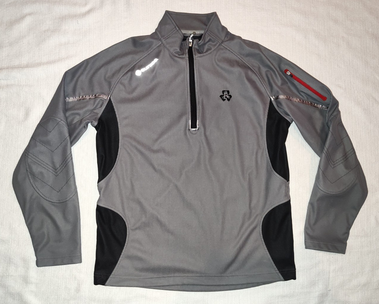 NICE Sunice Pro Sport Wind Stopper Mens Gray 1/2 Zip Pullover Jacket Medium M gallery