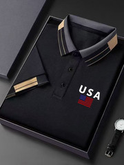 Men’s BIG Short Sleeve POLO GOLF outdoor Shirt Plus Size 3XL