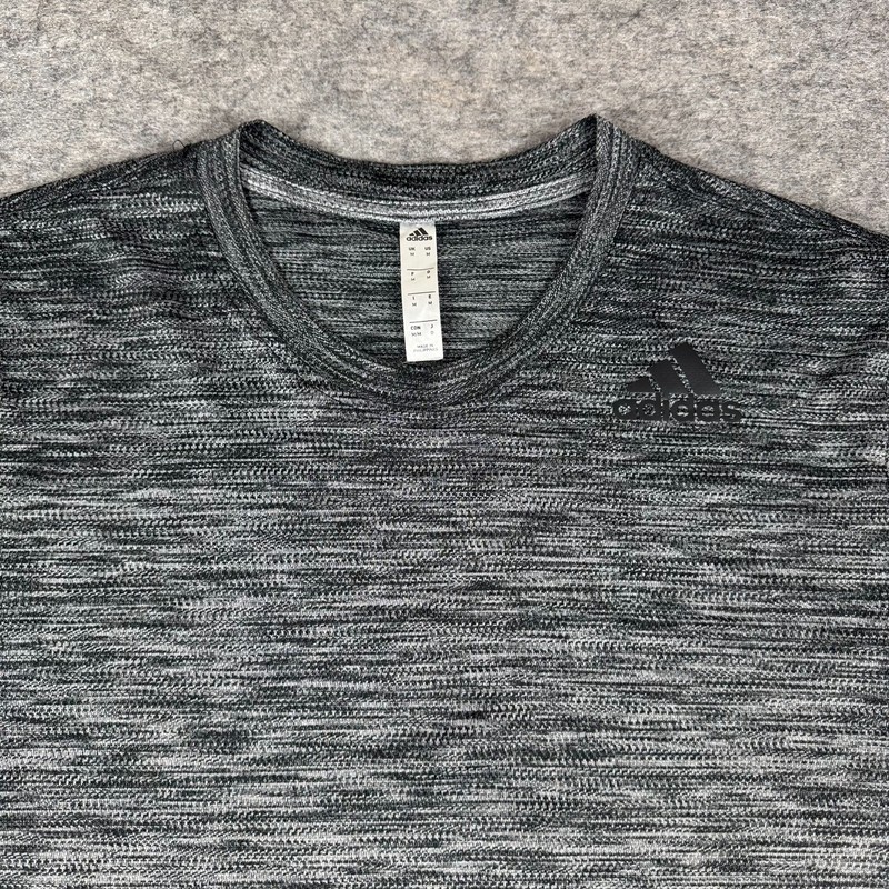 Adidas Gradient Tee T-Shirt Polyester Ombre Gray Mens Medium M gallery