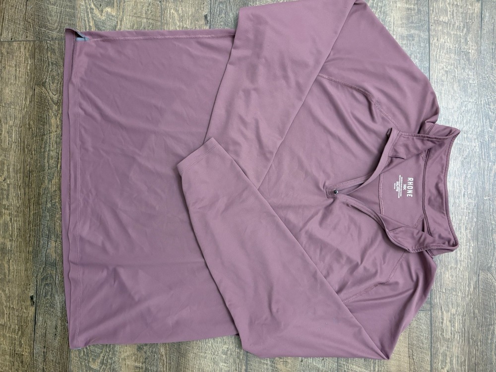 Rhône Session Quarter Zip Pullover Men’s Size 2XL Maroon Activewear