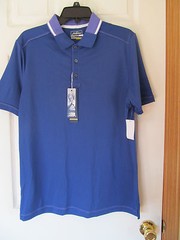 NWT Men’s Jack Nicklaus Blue, Purple, White Short Sleeved Polo Shirt Size Small