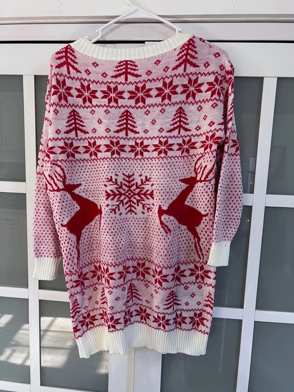 Ugly Christmas Sweater Reindeer Rudolph x-mas Santa Holiday Deer M Medium NEW gallery