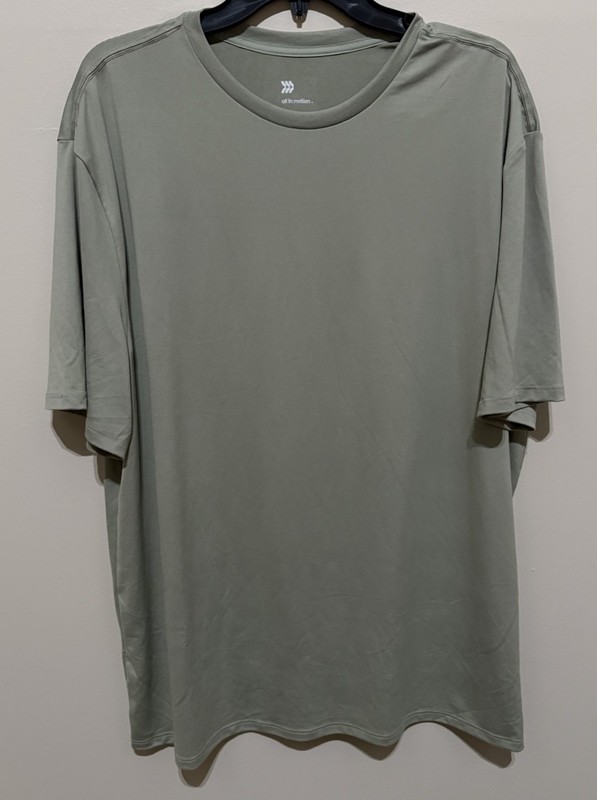 All In Motion Relaxed Fit T Shirt Mens Large Light Olive Pickleball NWT gallery