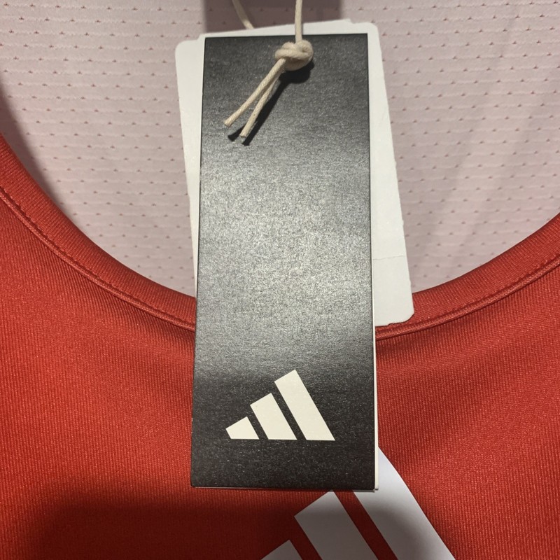 Adidas Padded Tank Men’s Large AEROREADY Red Compression Training Top NWT gallery