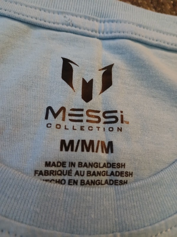 Messi Collection "Worldwide Legend" Lionel Messi Blue Soccer T-Shirt Men's M NEW gallery