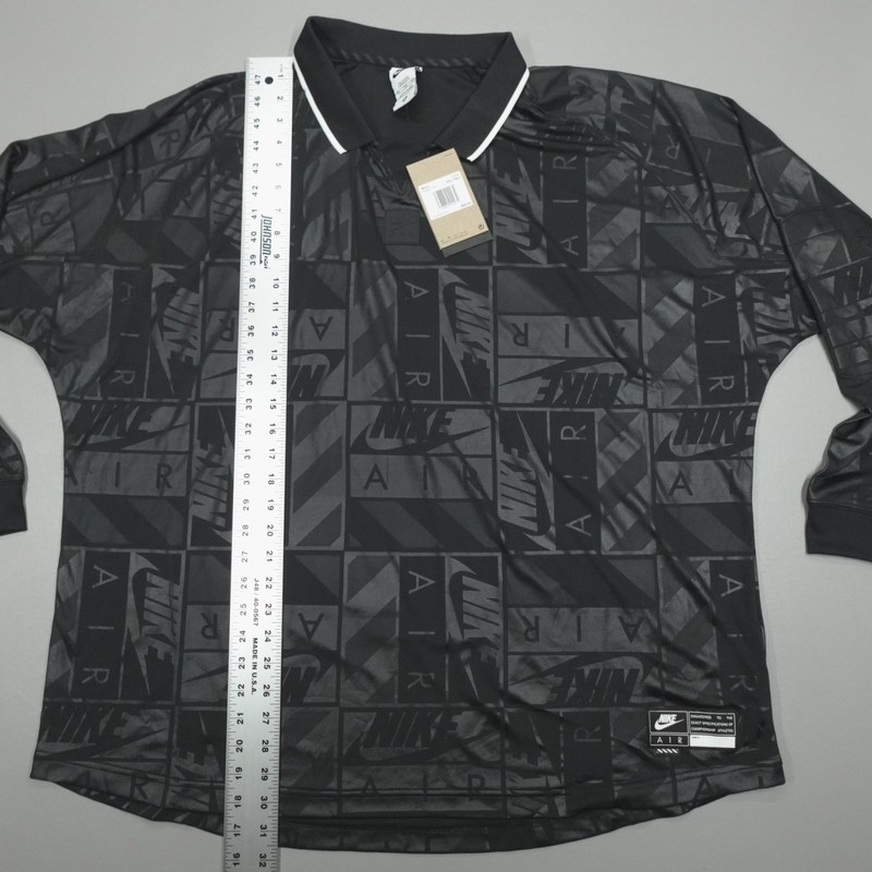 Nike Air Long Sleeve Jersey Black Men's Size 2XL-Tall HM8987-010 $80 gallery
