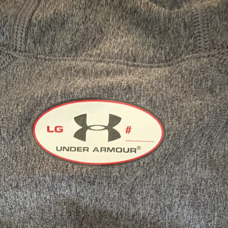 Under Armour Men's Gray Long Sleeve Mock Neck Firm Compression Shirt Size LG gallery