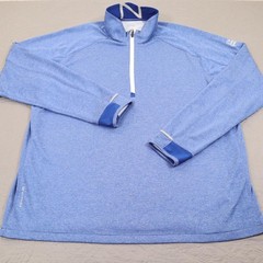 Zero Restriction Pull 1/4 Zip Pullover Mens Large Blue Honda Classic Golf Active