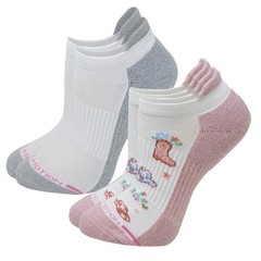 Dr. Motion Women’s 2 Pack Cute Design Compression Ankle Socks