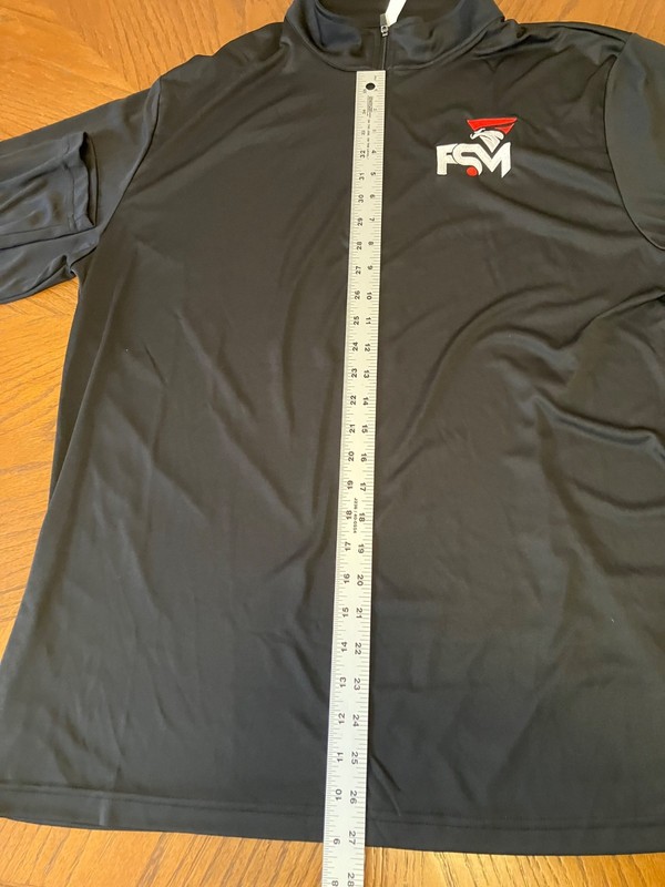 Team 365 1/4 Zip Shirt Mens XL Black Long Sleeve Crew Neck gallery
