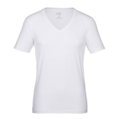 Olymp Body Fit Level Five 5 Basic T-Shirt weiß V-Ausschnitt 0801 12 00