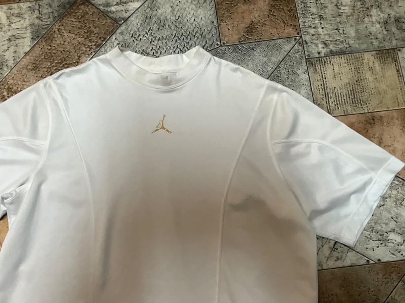 VINTAGE LS SHIRT WHITE JORDAN TRAINING XXL PICTURE LOWER BACK gallery