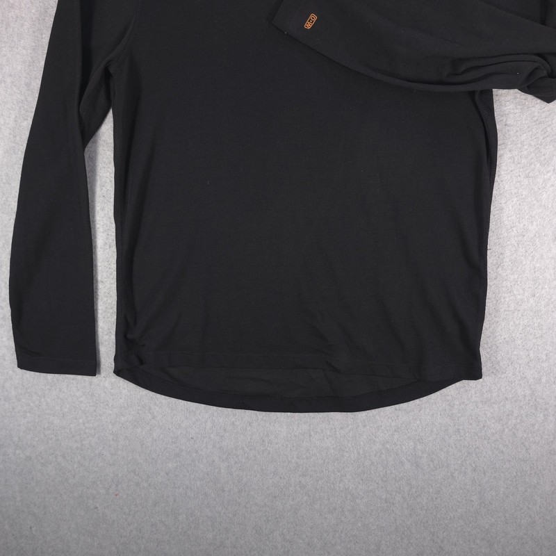 Omni-Wool Poly Blend Black Long Sleeve Crew Warm Base Layer Shirt Mens XXL gallery