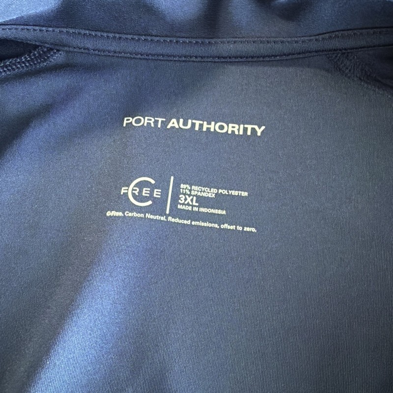 Viking Pullover Mens 3XL Blue Port Authority 1/4 Zip Long Sleeve Listed NYSE. C1 gallery