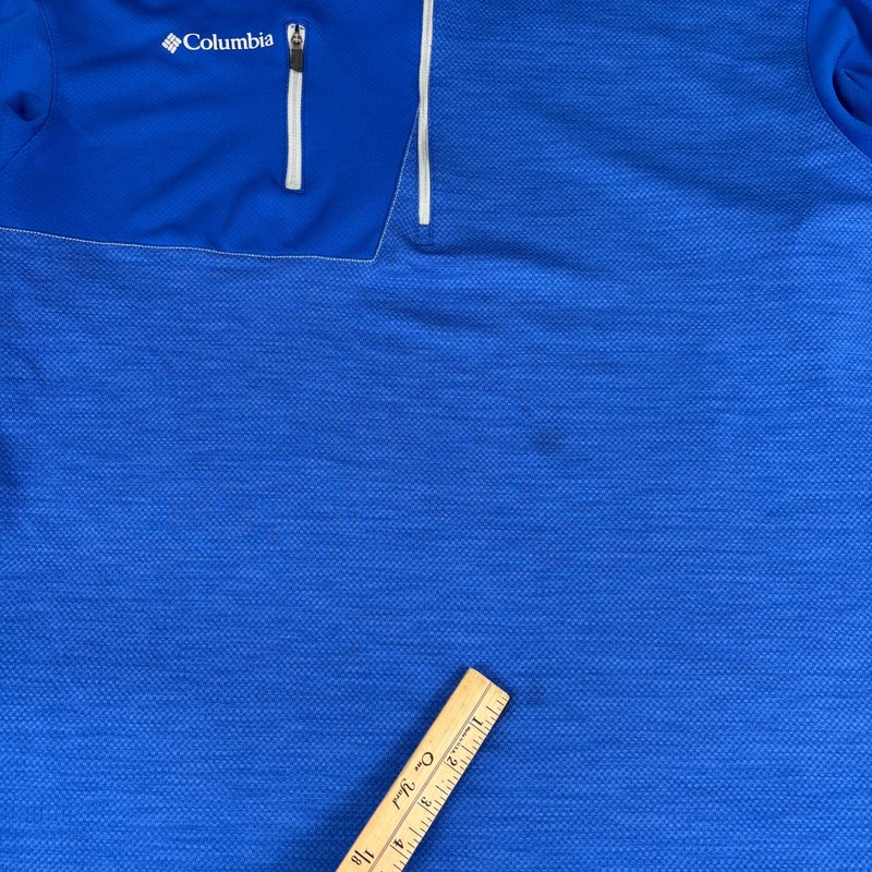 Columbia 2XL 1/4 Zip Blue Golf Haven Country Club STAINS gallery