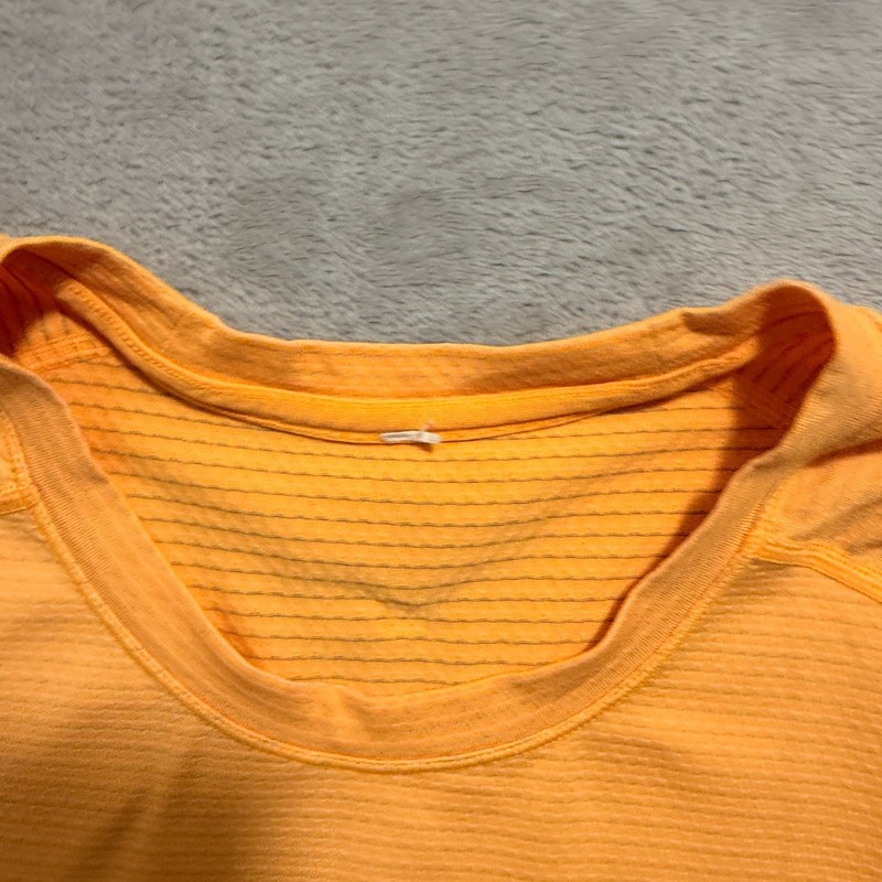 Lululemon Training Tech T Shirt Mens L Creamsicle Pop Metal Vent Running Gym gallery