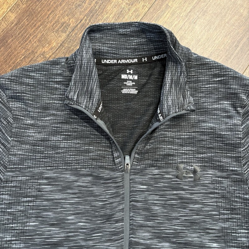 Under Armour Men’s Seamless Pullover 1/2 Zip 1/4 Zip Breathable Heather Gray M gallery