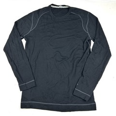 SmartWool Merino Wool Baselayer Long Sleeve Sweater Mens Large Black