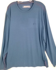 Gerry-Mens Long Sleeve Athletic Workout Performance Shirt-2XL XXL-Blue-Casual