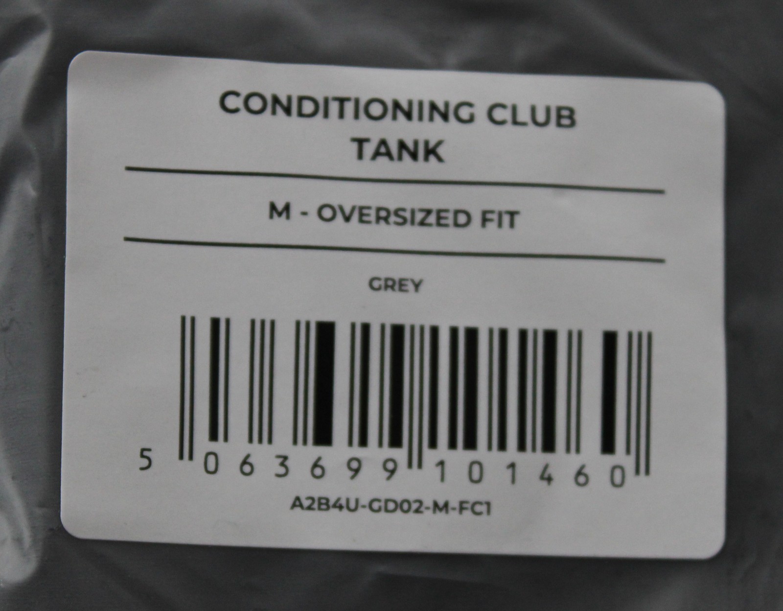 Gymshark Men's Oversized Fit Conditioning Club Tank BM7 Grey Medium NWT gallery