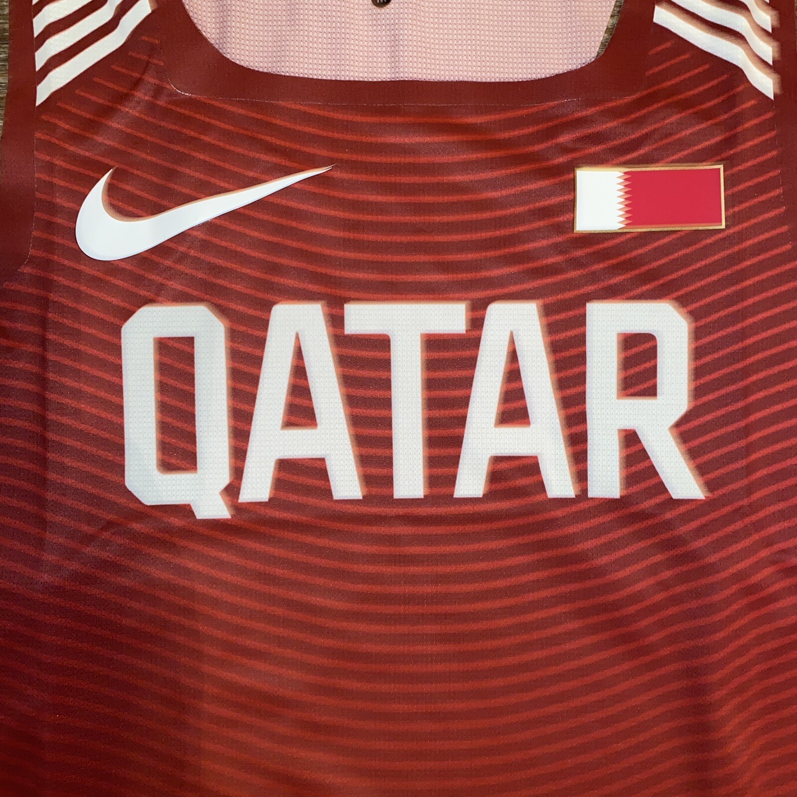 NIKE 2018 Mens Pro Elite Qatar Track & Field Running Singlet SMALL MADE IN USA gallery