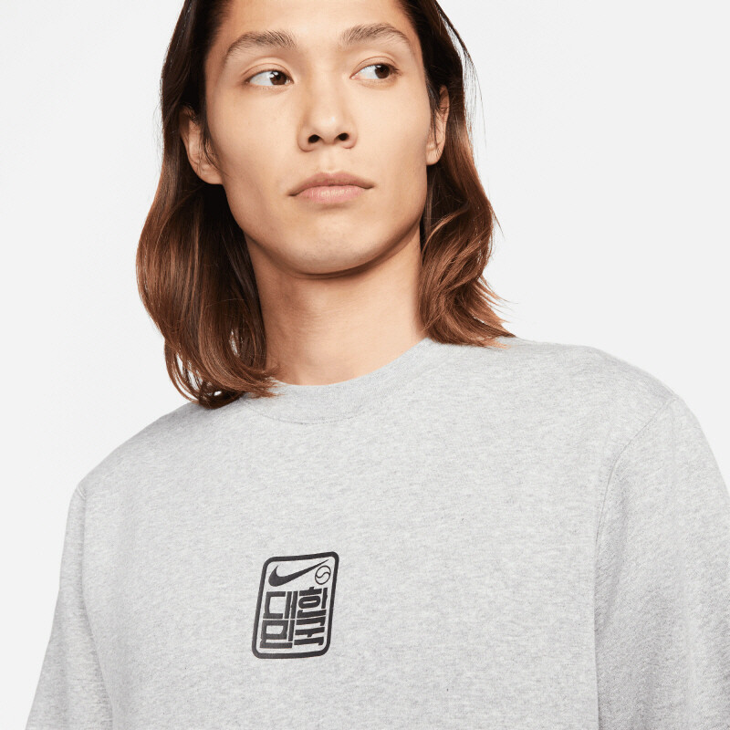 Nike Korea Club Fleece Pullover Crew Neck T-shirt (4986) Korean Lettering Top gallery