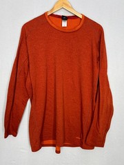 Patagonia Performance Base Layer Shirt Mens Rust Capilene Crewneck Stretch 2XL