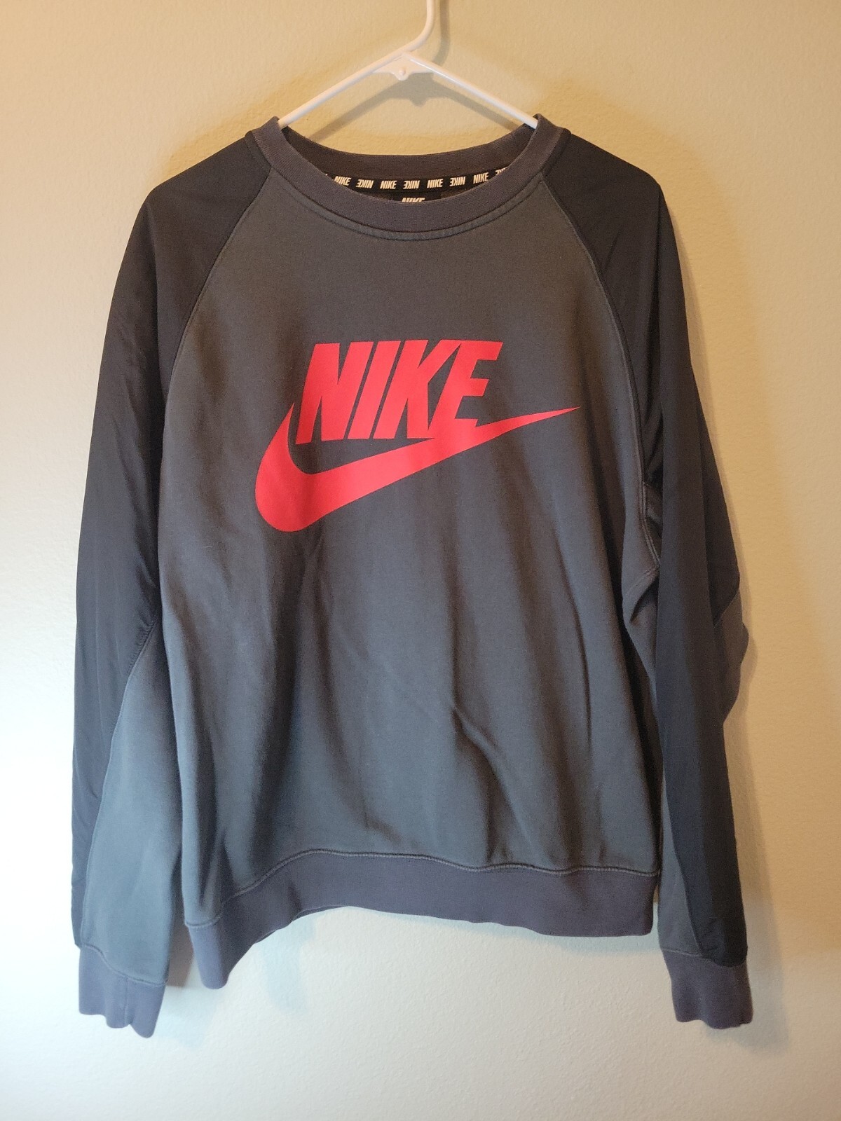 Nike Hybrid Sweatshirt CJ7037 060 Gray/Black Sweater Size L Large Hoodie Sweater gallery