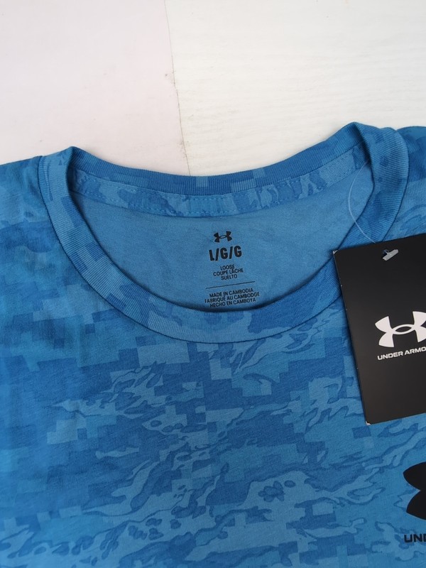 Under Armour Men's ABC Camo Tee Size Lg Ether Blue GL22 gallery