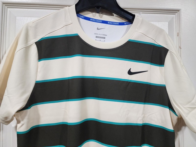 Nike Carlos Alcaraz 2025 Roland Garros French Tennis Shirt Medium FZ6934-110 gallery