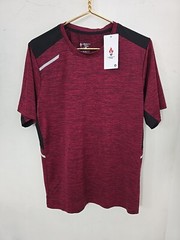 Liberty Pro Mens Sz Medium Activewear Shirt, Burgundy, Reflective NEW