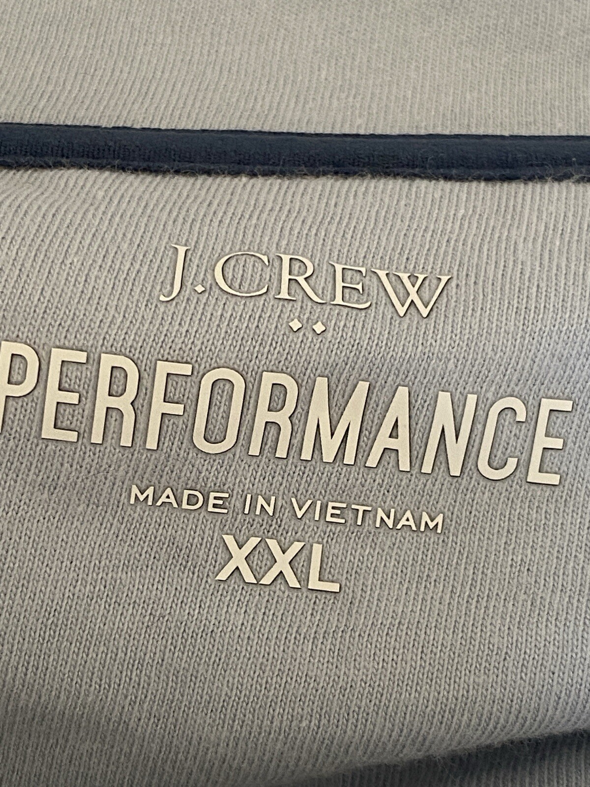 NWT J.Crew Men's Sz XXL Performance Half-Zip Pique Pullover CoolMax Long Sleeve gallery