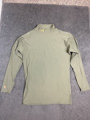 Mens Under Armour Hunt Long Sleeve Compression Shirt Size Green Faded Bleach Flw