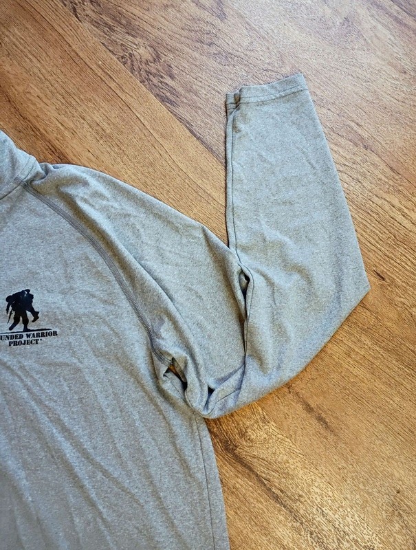 Under Armour Wounded Warrior Project Gray Quarter Zip Pullover Medium gallery