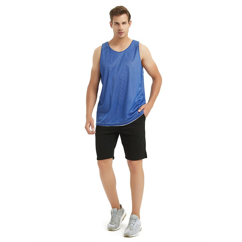 TopTie Reversible Basketball Jerseys Men's Tank Top Mesh Tank Lacrosse Jersey gallery