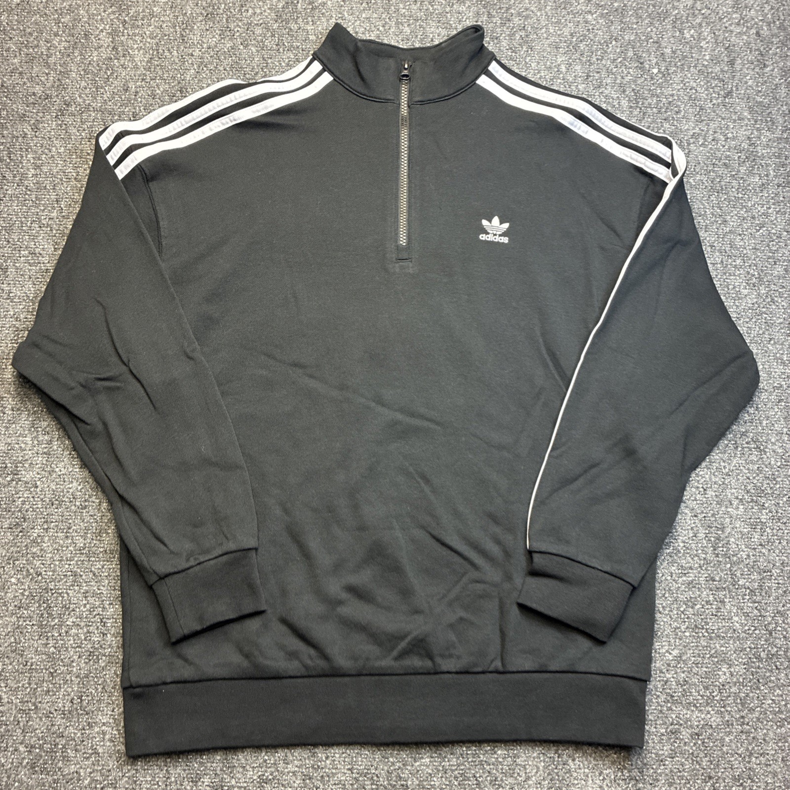 Adidas Adicolor Trefoil Quarter Zip Sweatshirt Medium gallery