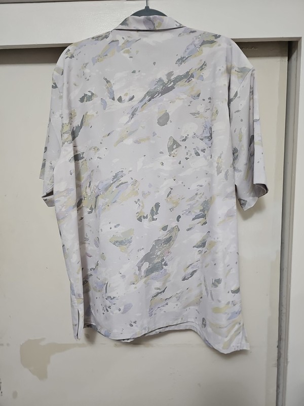 Lululemon Airing Easy Collar Short Sleeve Variegated Bloom SZ XL gallery