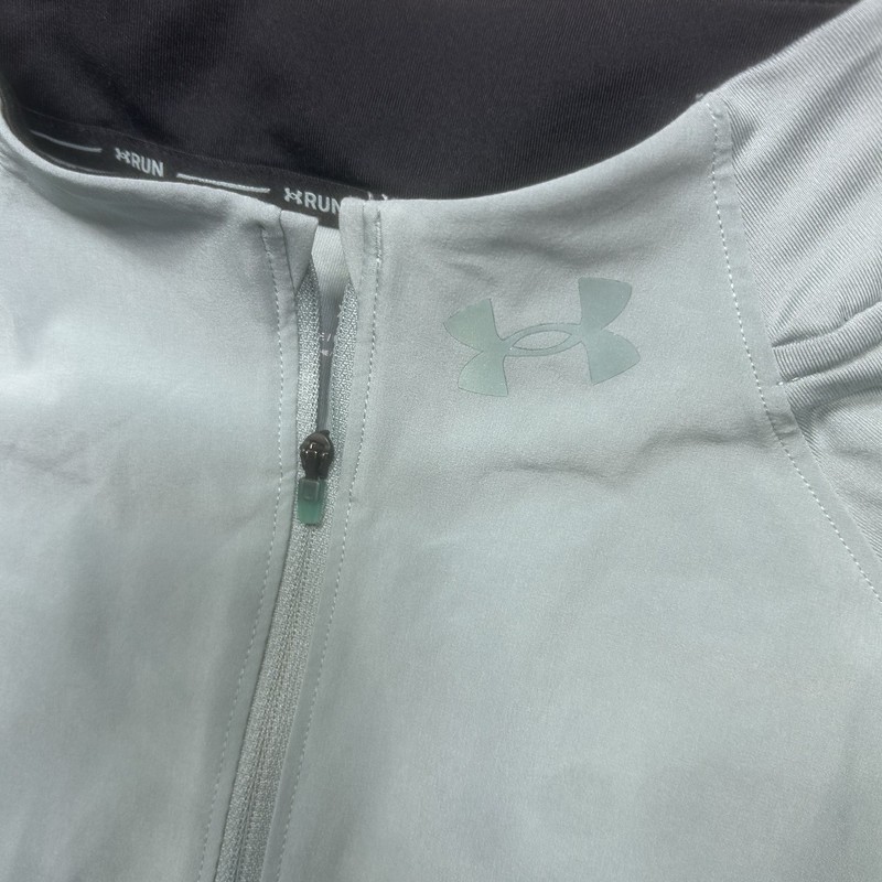 Under Armour Qualifier Run 2.0 ½ Zip Mens XL Green Fitted Thumb Holes Activewear gallery