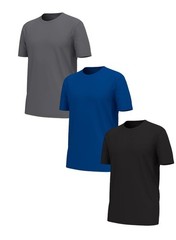 Athletic Works Men’s Crewneck Cotton T-Shirts Size L (42-44) Multi Color 3 Pack